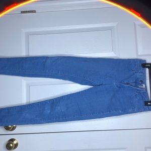 Blue skinny jeans